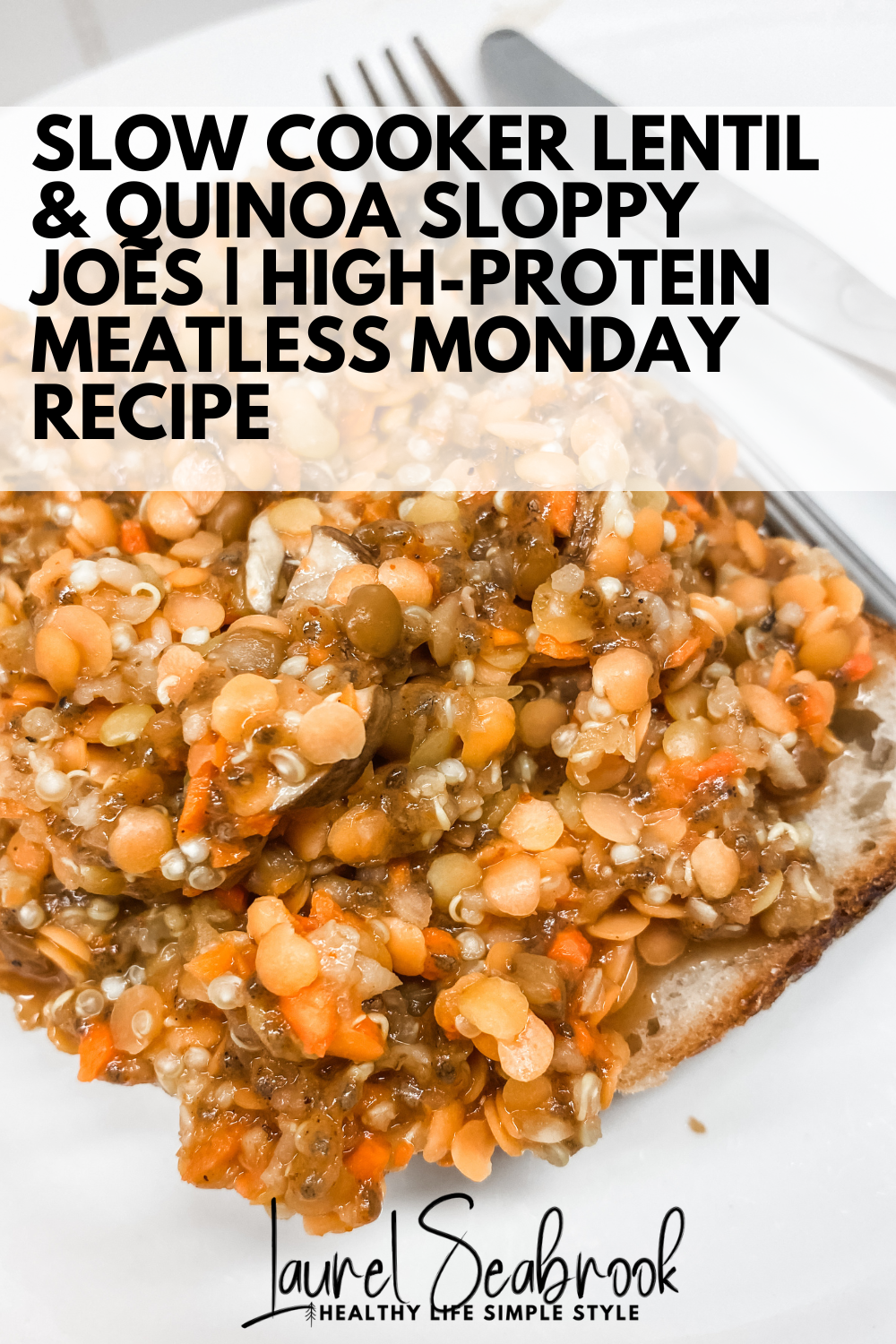 Slow Cooker Lentil & Quinoa Sloppy Joes (Plant-Based + High Protein)